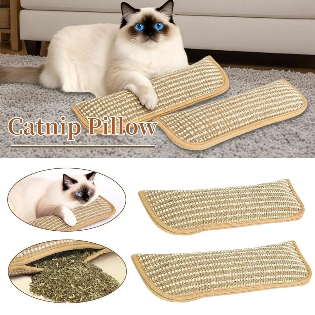 Cat Scratcher Interactive Toys For Cat Catnip Pillow Teeth Grinding And Anti Bite Wear Resistant Cat Toy Scratching Post For Cat