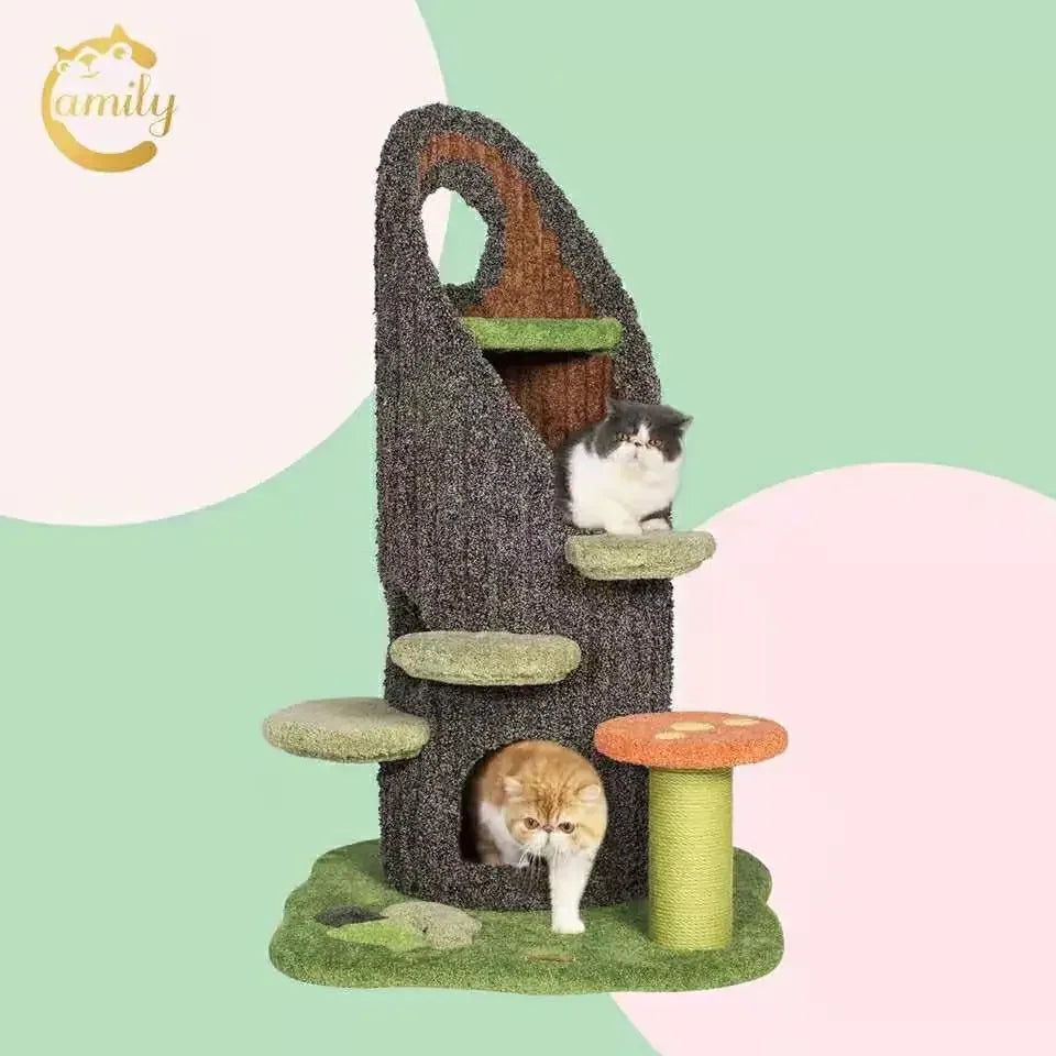 Camily Manufacturer Design Oem Wholesale Cat Tree Cat Sratcher Toys House Furnitures