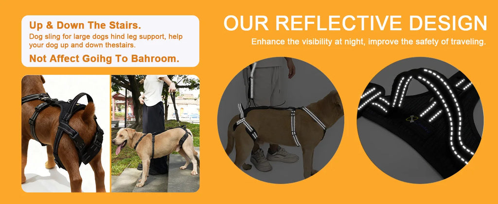 Reflective Dog Leash Soft Comfortable Pet Lead Durable for Small Medium Large Dogs Portable for Outdoor Walking Hiking Training