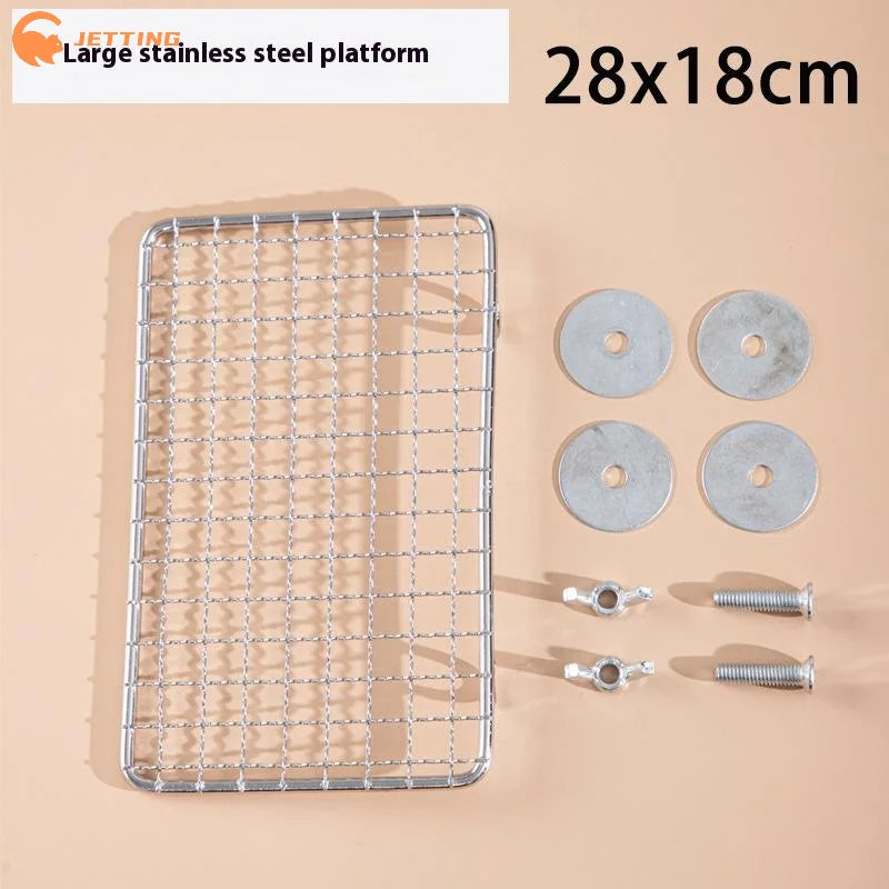 Bird Cage Accessories Pet Parrot Stainless Steel Rest Jump Platform Stand Board Chew Bite Toys Stick Tree Branch Stand Rack