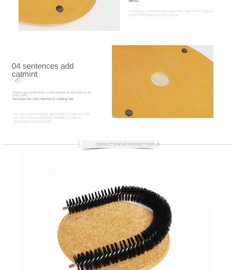 Cat Arch Self Groomer Scratcher Toy Durable Scratching Board Massage Brush Self Entertaining Pet Supplies for Cats