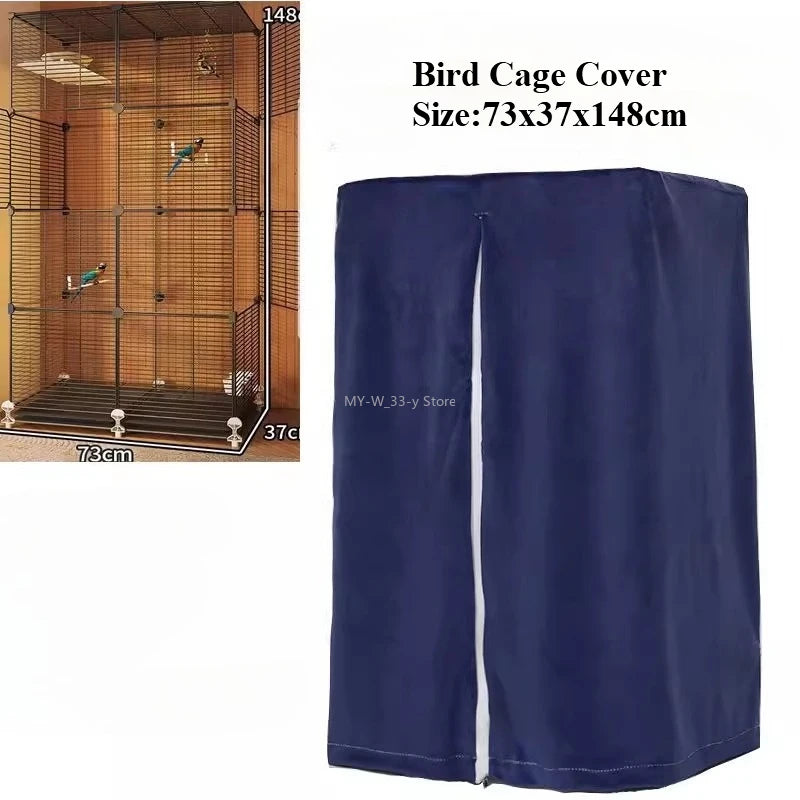 Bird Cage Cover Sunshade Breathable and Splashproof Large Bird Cage Cover Parrot Cage Shading Protective Products Bird Supplies