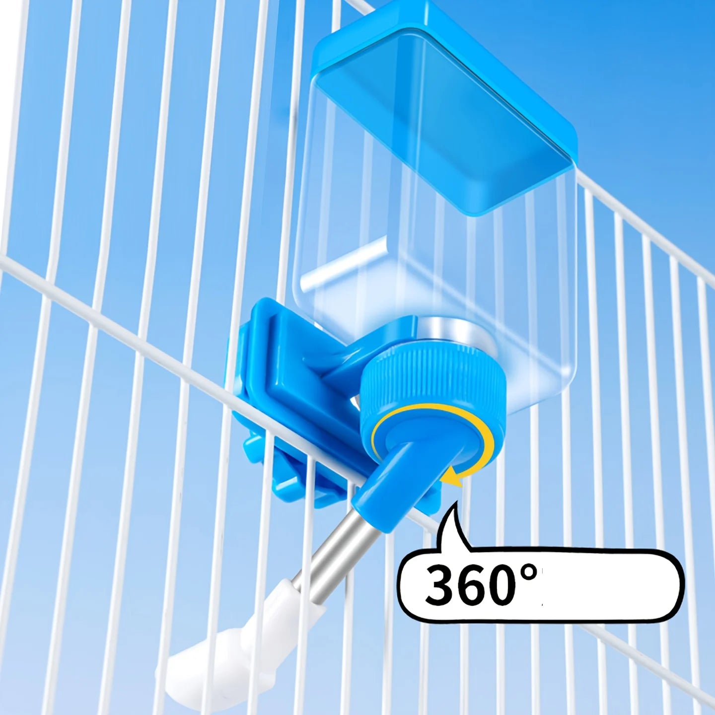 1 Piece, Random Color and Style, Bird Waterer and Feeder, Parrot Cage Accessories, Supplies, Water Dispenser for Birds