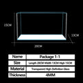 Fish Tank Transparent Glass Rectangular Aquarium Small And Medium Balcony Living Room Decoration Lazy Ecological Fish Tank