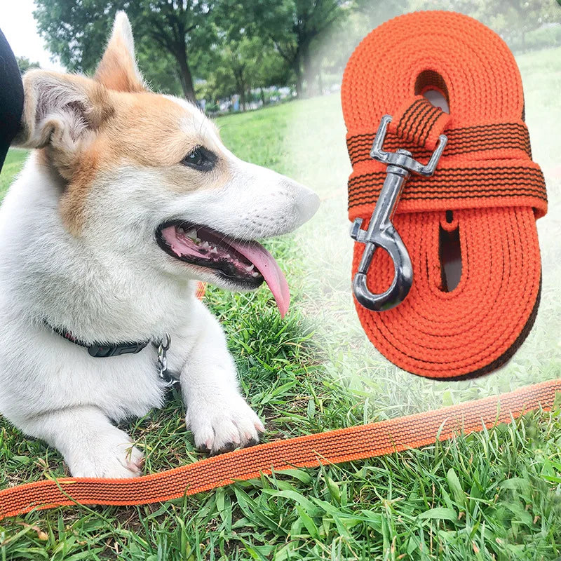 5m 10m 15m Dog Leash long Pet Lead Non-Slip Rubber Training Walking Rope Comfortable Dog Leashes For Small Medium Large big Dogs