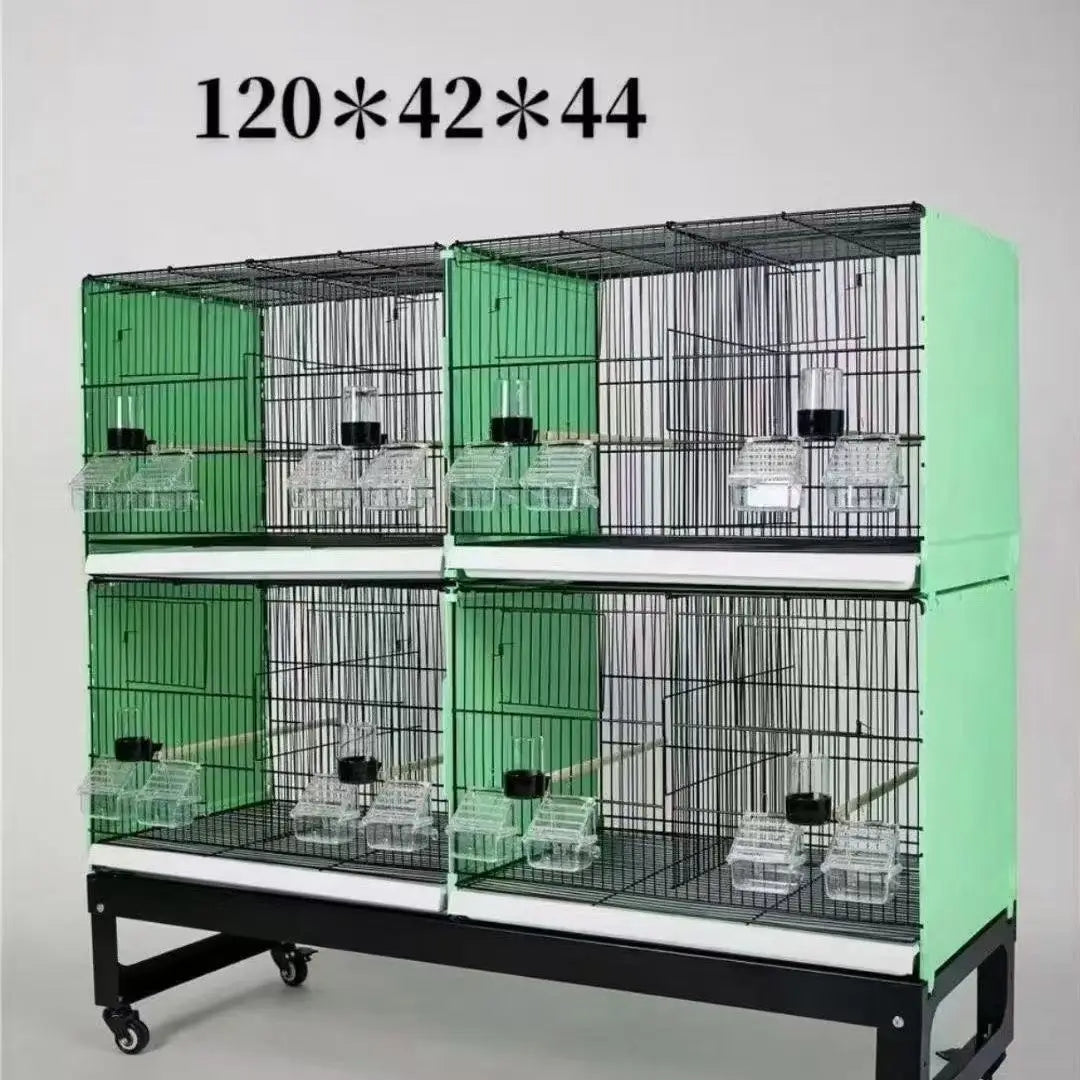 Large multi-layered bird cage - modular and expandable for long-term use without replacement