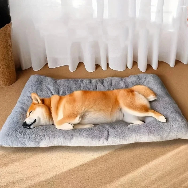 120*60cm Large Double Sided Dog Bed Universal For All Seasons Plush Super Soft Polyester Thickened Sofa-Style Mat for Breed Dogs
