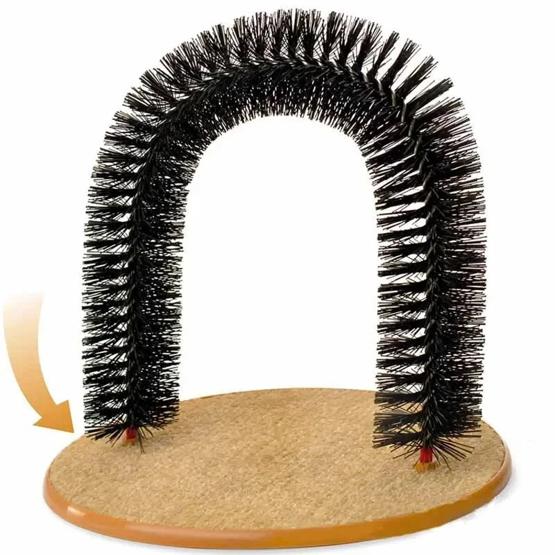 Cat Arch Self Groomer Scratcher Toy Durable Scratching Board Massage Brush Self Entertaining Pet Supplies for Cats