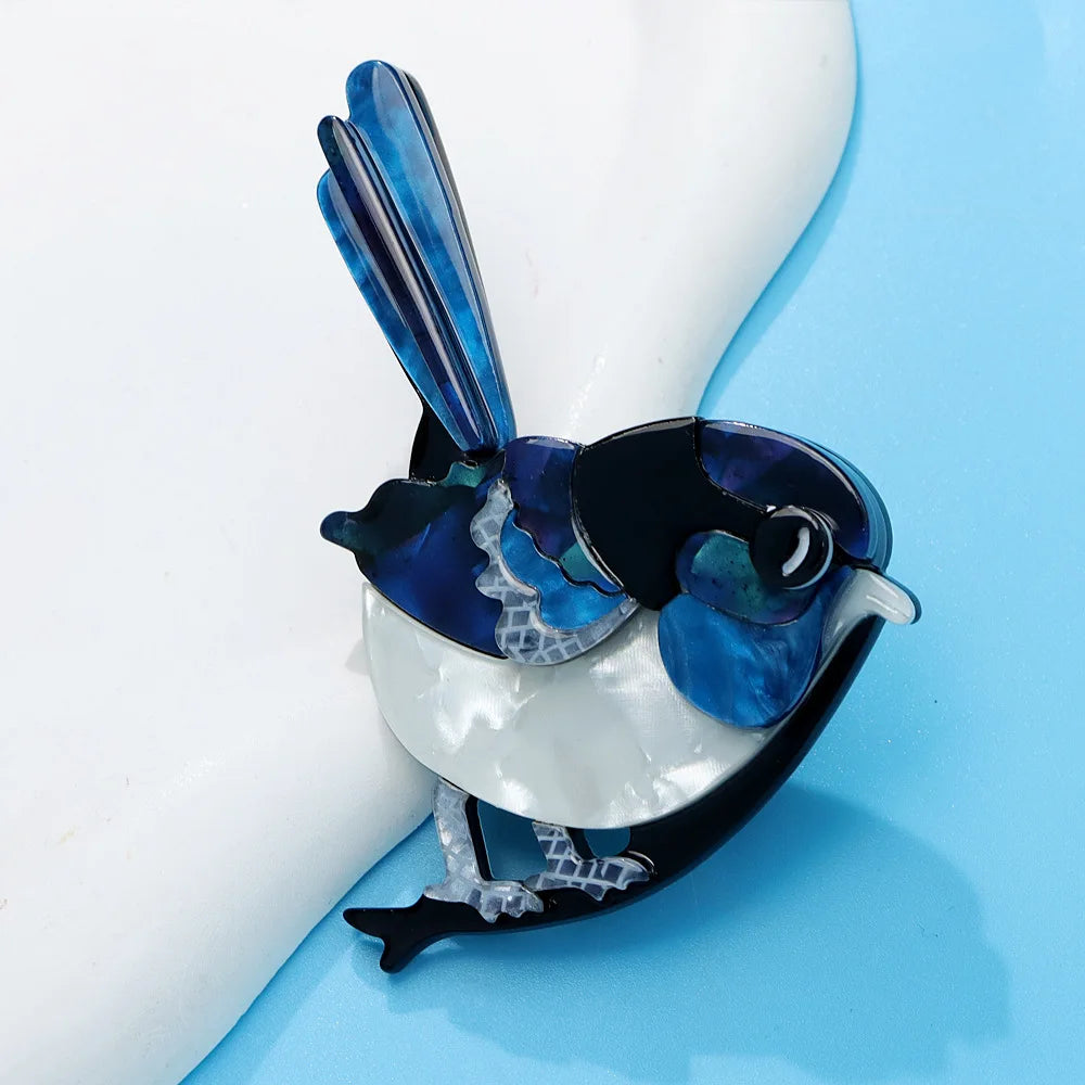 handmade fashion animal accessories acrylic cartoon bird brooch clothing bag badge ﻿